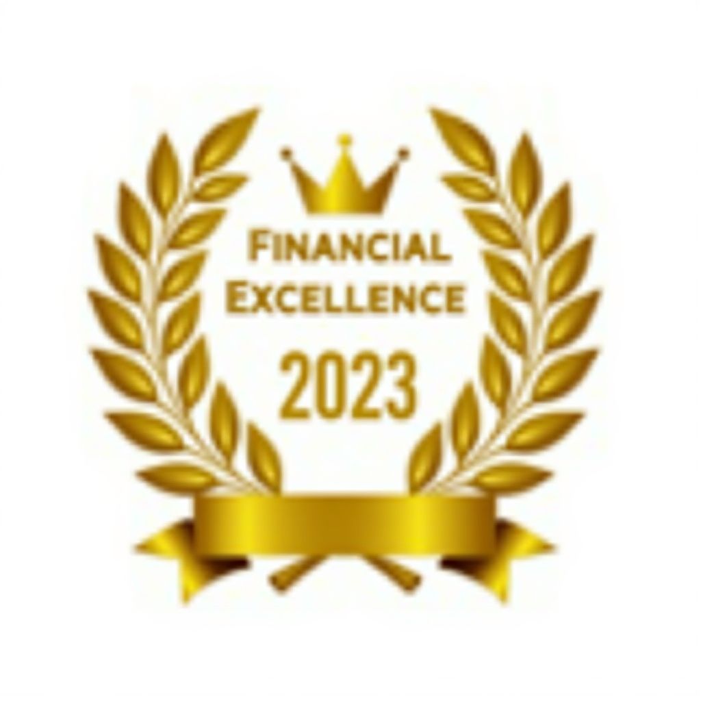 Logo del premio a la Mejor Consultora Financiera 2023